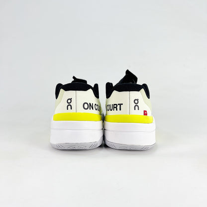 On The Roger Pro Fire – Ivory White & Neon Yellow Unisex Breathable Anti-Slip Tennis Shoes