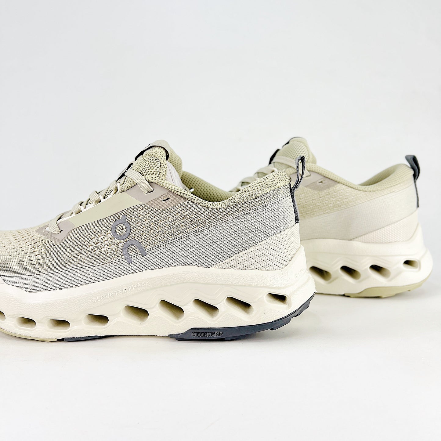 On Cloudsurfer Trail 2 – Sand & Sage Green Unisex Soft Cushioned Breathable Trail Running Shoes