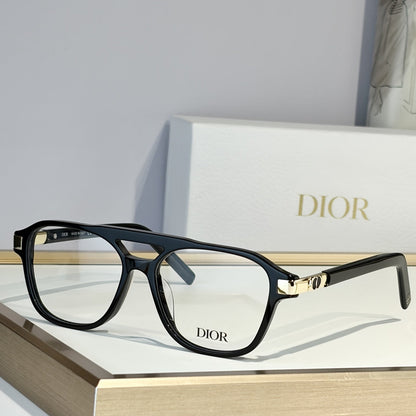 D**R Square Optical Eyeglasses Frame | Transparent Acetate, Clear Lenses & Silver CD Logo Hinge | 6 Colorways