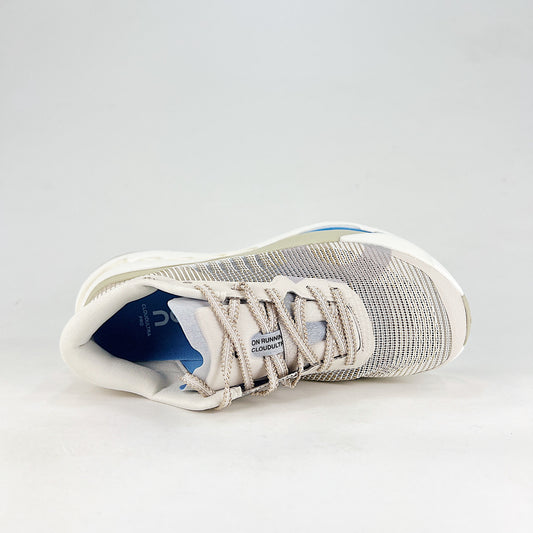 On Running Cloudmonster 2 – Sand & White Unisex Maximum Cushion Road Running Shoes