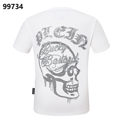 P**P Men's Post-Workout Logo Emblem T-Shirt | Black White