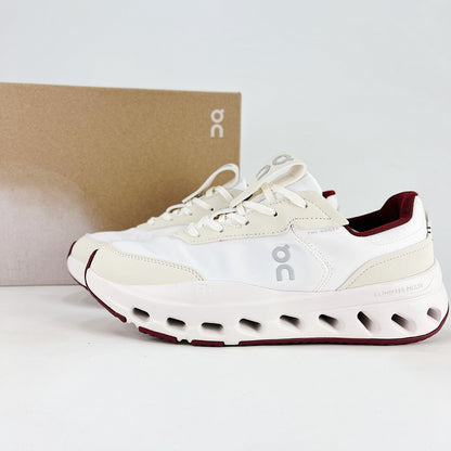 On THE ROGER Wildcard – Unisex Lightweight Breathable Versatile Lifestyle Sneaker | White, Cream & Burgundy