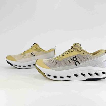 On Cloudmonster – Olive Yellow & Sand Unisex Lightweight Breathable Comfortable Running Shoes