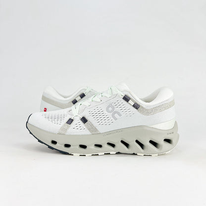 On Cloudsurfer 2 – Unisex Lightweight Breathable Soft Cushioned Road Running Shoes | White & Pearl Gray