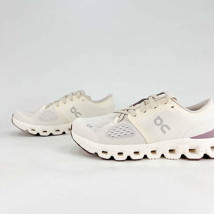 On Cloud X 4 – Ivory & Mauve Rose Women's Versatile Training & Lifestyle Shoes