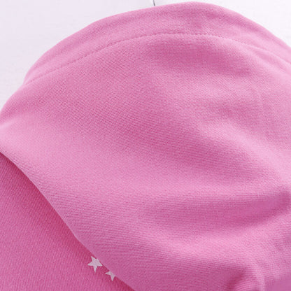 Sp5der Atlanta Hoodie-Pink #5503