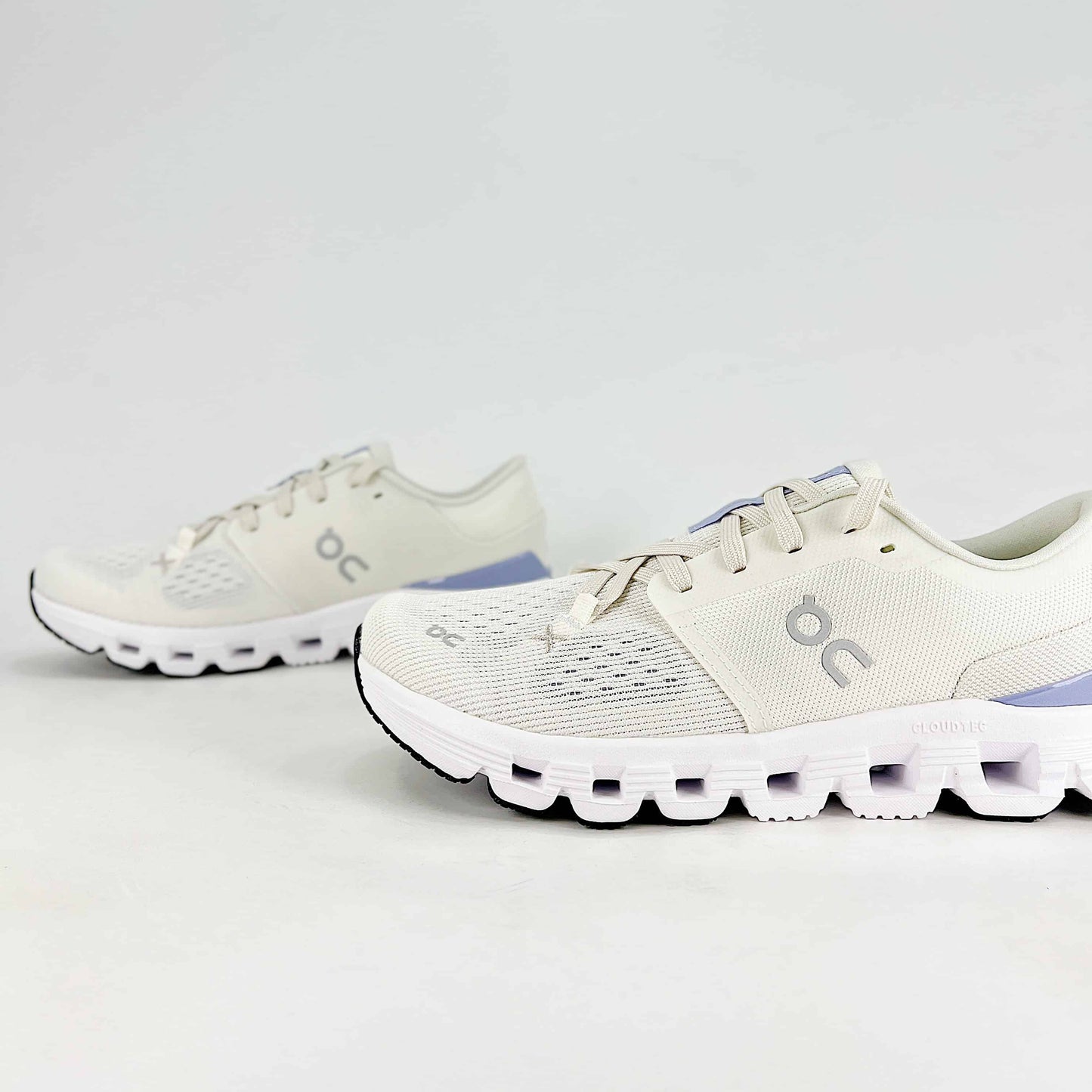 On Running Cloud X 4 – White & Lavender Women's Training & Lifestyle Running Shoes