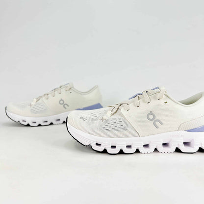 On Running Cloud X 4 – White & Lavender Women's Training & Lifestyle Running Shoes