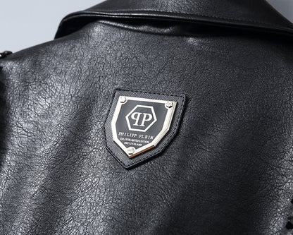 NEW-PP Leather Jacket