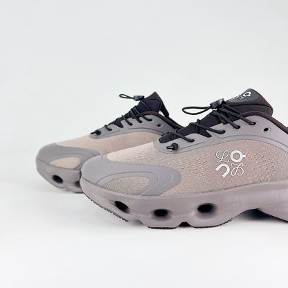 On x Loewe Cloudaway – Warm Grey & Taupe Unisex Premium Collaboration Lifestyle Sneakers
