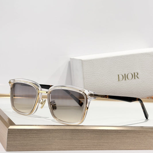 D**R DiorBlackSuit S2I Square Sunglasses | Black Acetate Frame, Dark Grey Lenses, Silver Metal Inner Frame | Multiple Colors