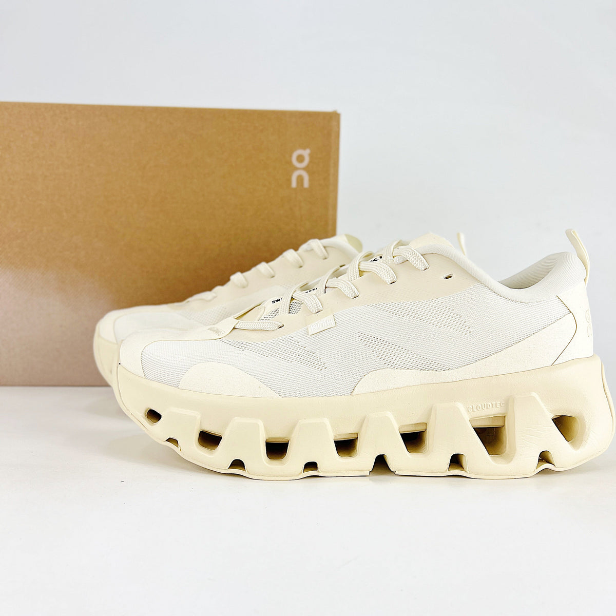 On Cloudswift K-Tech 1 – Unisex Lightweight Breathable Durable Low-Top Running & Lifestyle Shoes | Cream & Ivory