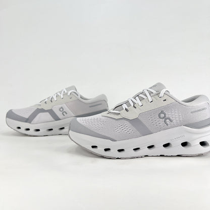 On Cloudrunner 3 – White & Glacier Grey Unisex Lightweight Breathable Running & Lifestyle Shoes