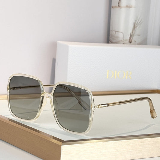D**R Oversized Square Sunglasses | Black Acetate Frame, Brown Grey Gradient Lenses | Multiple Colors