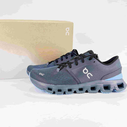 On Running Cloud X 4 – Dark Grey & Ice Blue Men's Training & Lifestyle Running Shoes