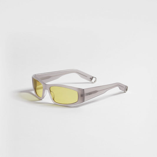 D**R DiorB27 S1I Rectangle Sport Sunglasses | Matte Grey Acetate Frame, Yellow Lenses, Dior Script Temple | Multiple Colors