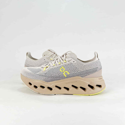 On Cloudsurfer Max – Sand & Pearl Unisex Soft Cushioned Breathable Running Shoes