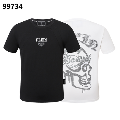 P**P Men's Post-Workout Logo Emblem T-Shirt | Black White