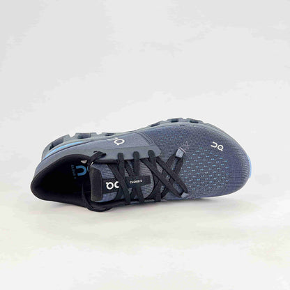 On Running Cloud X 4 – Dark Grey & Ice Blue Men's Training & Lifestyle Running Shoes