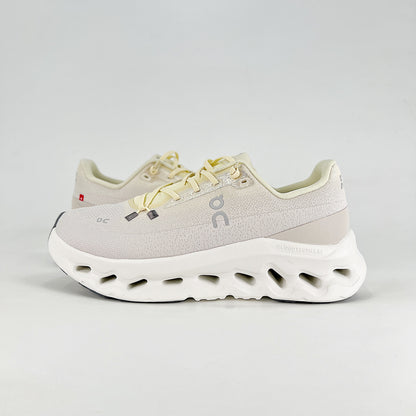 On Running Cloudeclipse – Ivory & Lemon Yellow Unisex High-Performance Road Running Shoes