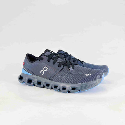 On Running Cloud X 4 – Dark Grey & Ice Blue Men's Training & Lifestyle Running Shoes