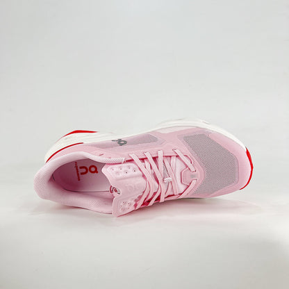 On Running Cloudmonster – Blossom & Red Women's Maximum Cushion Running Shoes