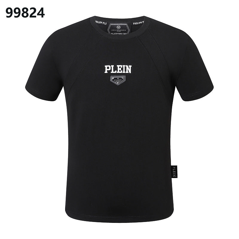 P**P Men's Members Club Logo Emblem T-Shirt | Black White