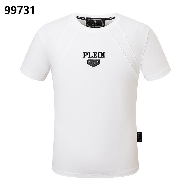 P**P Men's Gift Ready Logo Emblem T-Shirt | Black White