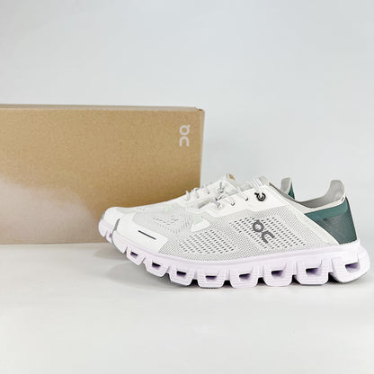 On Cloud 6 Coast – White & Sage Green Unisex Lightweight Breathable Running & Lifestyle Shoes