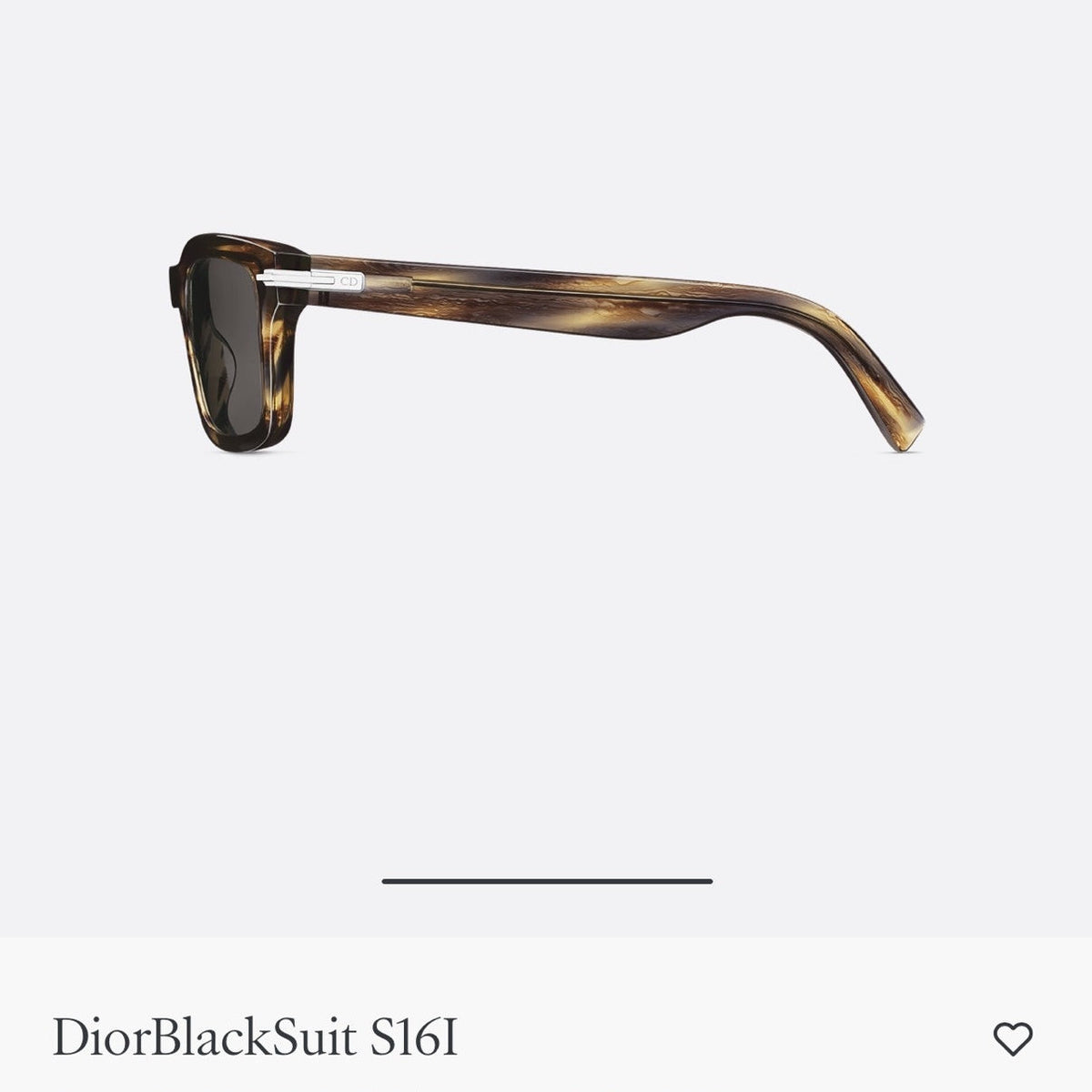 D**R BlackSuit Square Sunglasses | Havana Striped Acetate Frame & Dark Grey Lenses