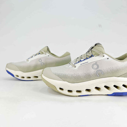 On Cloudsurfer Trail 2 Waterproof – Sand & Sage Green Unisex Soft Cushioned Waterproof Trail Running Shoes
