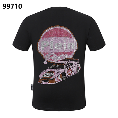 P**P Men's Signature Edition Logo Emblem T-Shirt | Black White
