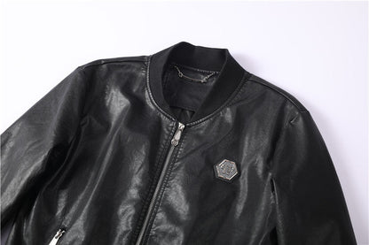 NEW-PP Leather Jacket