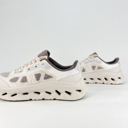 On Cloudtilt Remix – Pearl White & Mocha Grey Unisex Comfortable Soft Running & Lifestyle Shoes