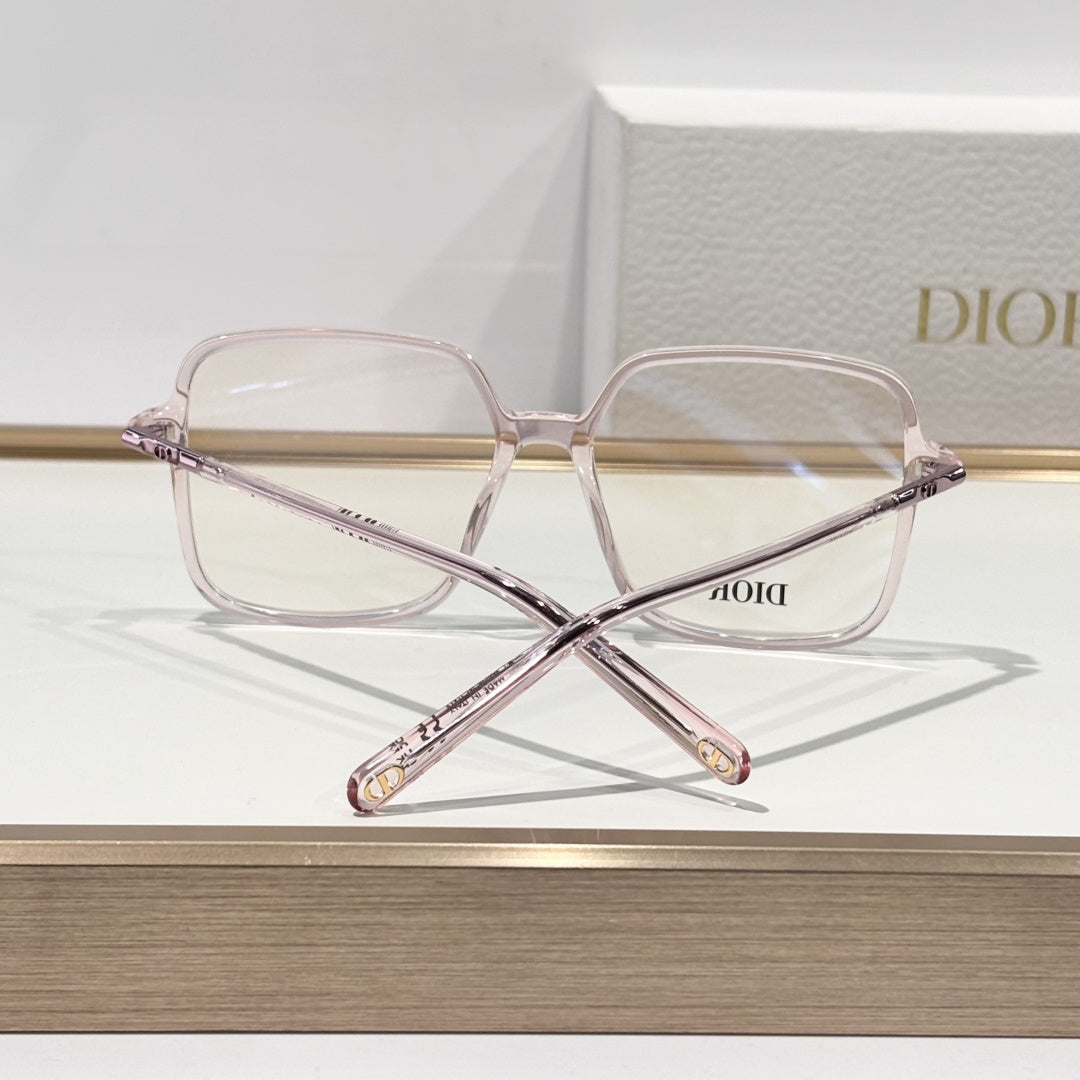 D**R Oversized Square Optical Glasses | Multi-Color Acetate Frame, CD Metal Inlay Temple, Blue-Light Lenses | 6 Colors incl. Tortoiseshell & Gradient