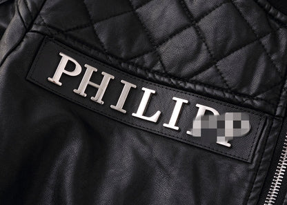 NEW-PP Leather Jacket