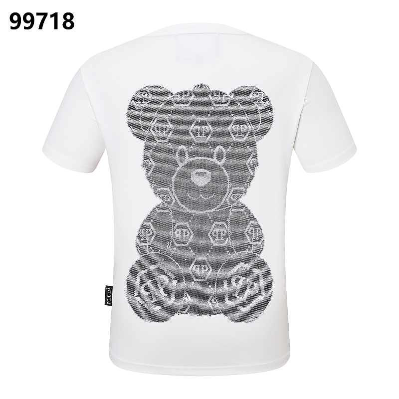 P**P Men's Investment Piece Logo Emblem T-Shirt | Black White