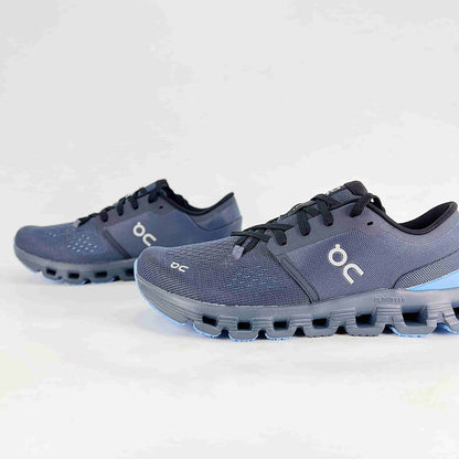 On Running Cloud X 4 – Dark Grey & Ice Blue Men's Training & Lifestyle Running Shoes