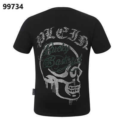 P**P Men's Post-Workout Logo Emblem T-Shirt | Black White