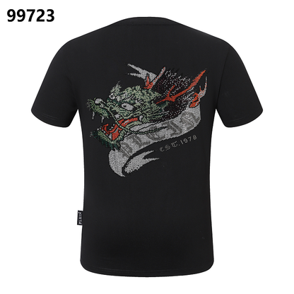 P**P Men's Resort Logo Emblem T-Shirt | Black White