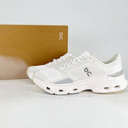 On Running Cloudmonster – All White Unisex Maximum Cushion Running Shoes