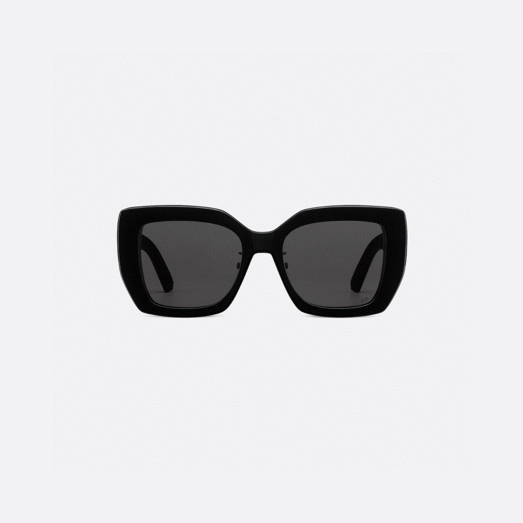 D**R DiorPacific S1U Geometric Square Sunglasses | Black Acetate Frame, Dark Grey Lenses, Christian Dior Paris Temple | Multiple Colors