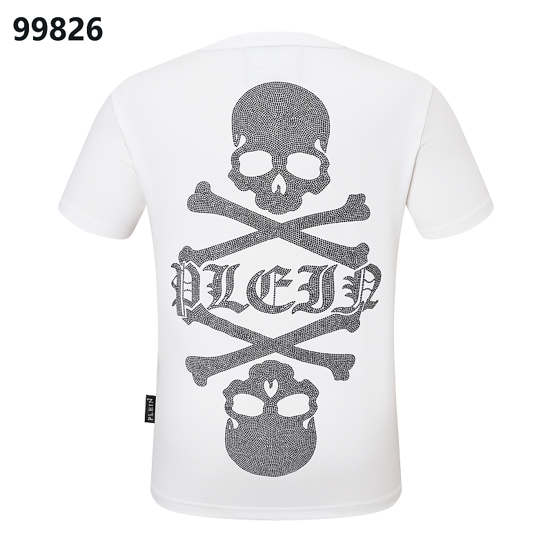 P**P Men's Power Dressing Logo Emblem T-Shirt | Black White