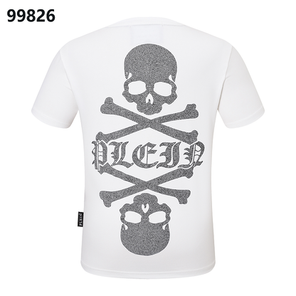 P**P Men's Power Dressing Logo Emblem T-Shirt | Black White