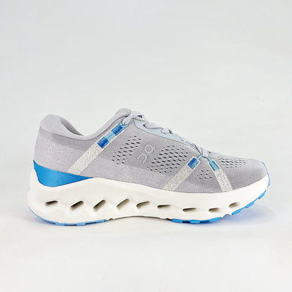 On Cloudsurfer 2 – Unisex Lightweight Breathable Soft Cushioned Road Running Shoes | White & Pearl Gray