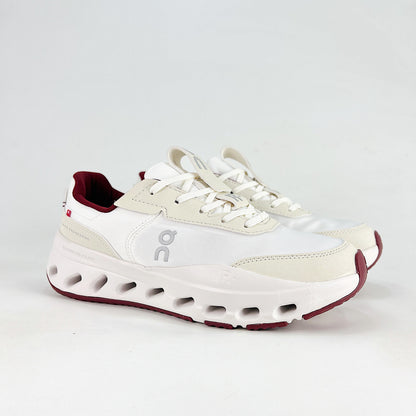 On THE ROGER Wildcard – Unisex Lightweight Breathable Versatile Lifestyle Sneaker | White, Cream & Burgundy