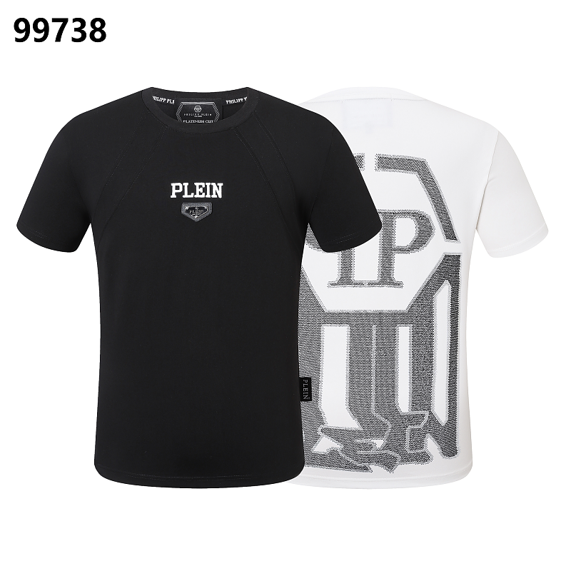 P**P Men's Urban Commuter Logo Emblem T-Shirt | Black White