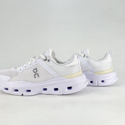 On Running Cloudmonster – All White Unisex Maximum Cushion Road Running Shoes