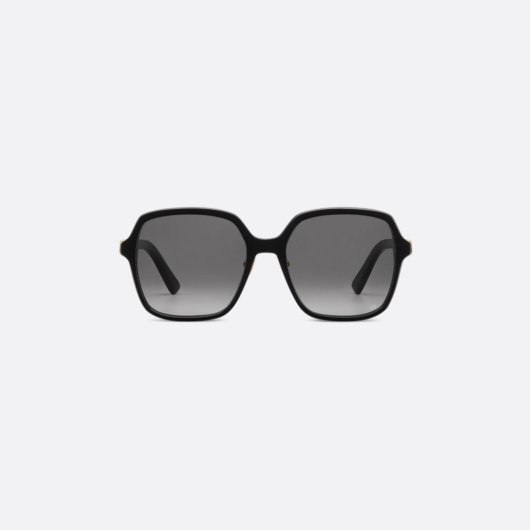 D**R DiorNuit A1U Oversized Square Sunglasses | Transparent Smoke Grey Acetate Frame, Brown Gradient Lenses, Gold DIOR Letter Temple | Multiple Colors