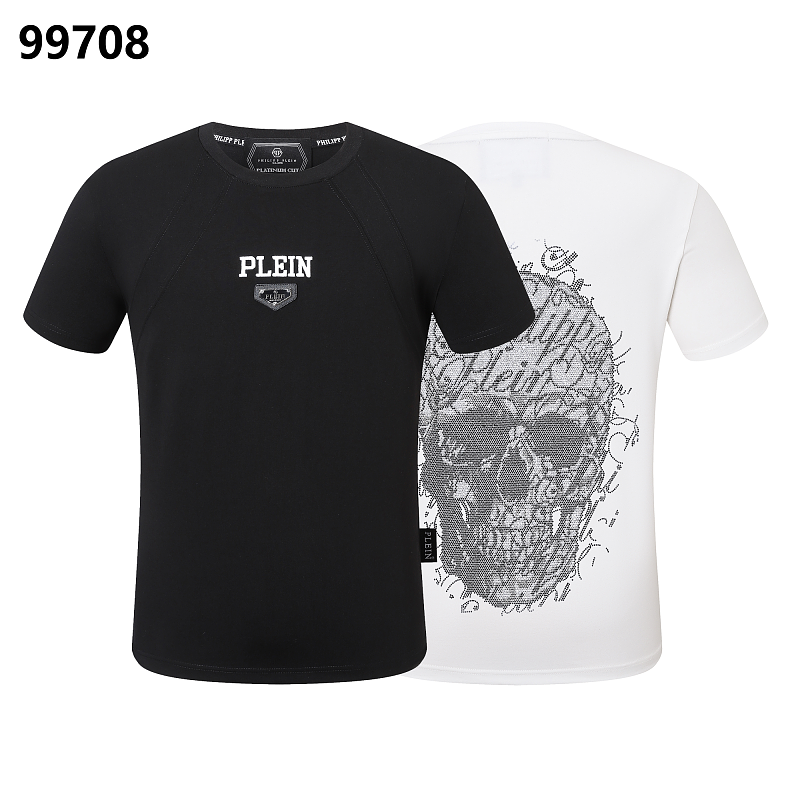 P**P Men's Urban Elite Logo Shield T-Shirt | Black White
